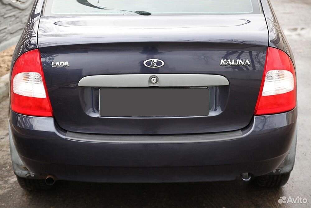 Пластиковая накладка на бампер Lada Kalina I (седа