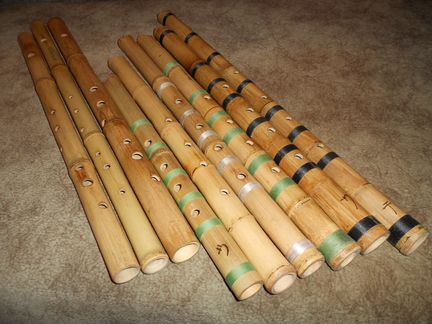 Бамбуковые этнические флейты