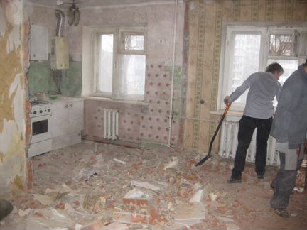 Подготовка квартиры к ремонту демонтажные работы