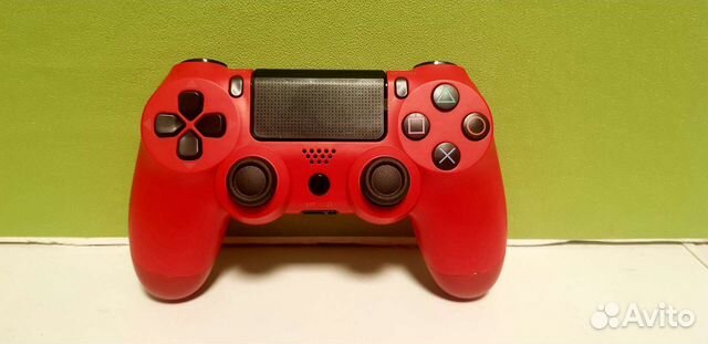 Джойстик для PS4 красный