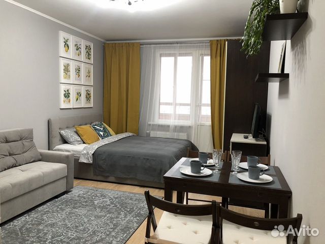 

Квартира-студия, 30 м², 2 кровати