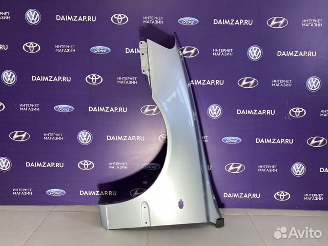 Крыло Hyundai Accent Левое Темное Серебро