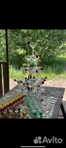 Пирамида из бокалов/горка шампанского/выездной бар