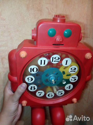 Детские часы робот прозрачные СССР рабочие