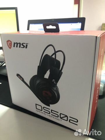 Игровые наушники гарнитура с микрофоном MSI DS502