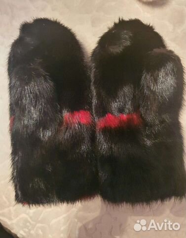 Варежки норковые на тонкую руку