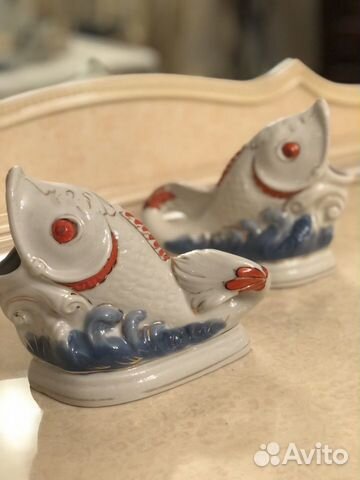 Салфетница Коростень «Рыба» СССР