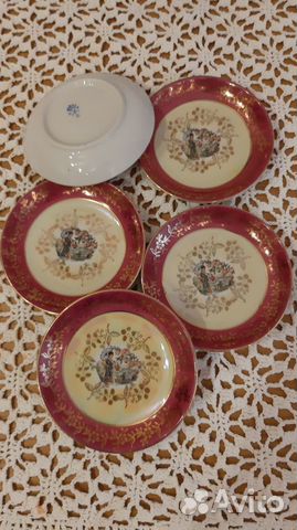 Фарфоровые тарелки, чайные чашки гдр