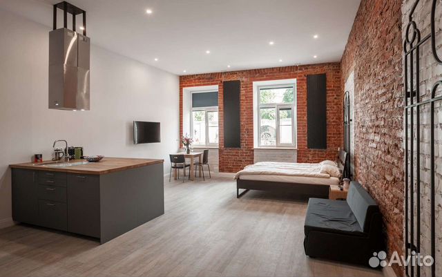 

Квартира-студия, 50 м², 1 кровать