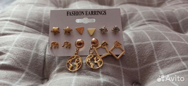 Бижутерия серьги новые