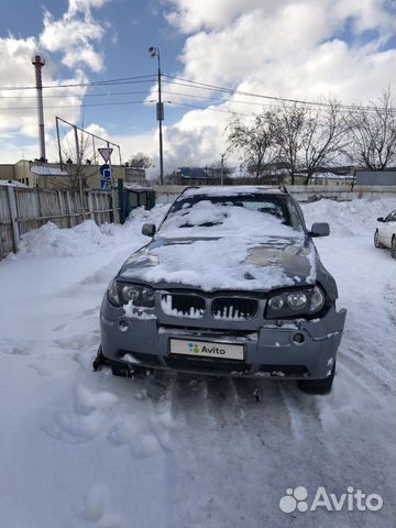 BMW X3 3.0 AT, 2004, битый, 100 000 км