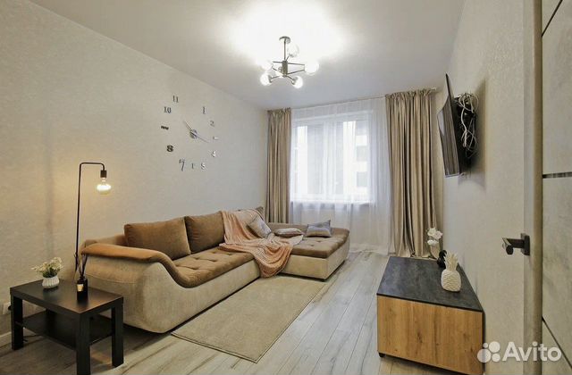 

1-к. квартира, 45 м², 2 кровати