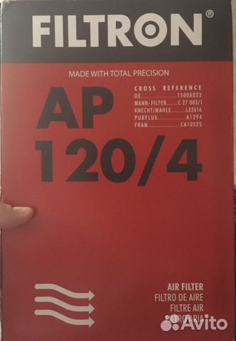 Фильтр воздушный Filtron AP 120/4