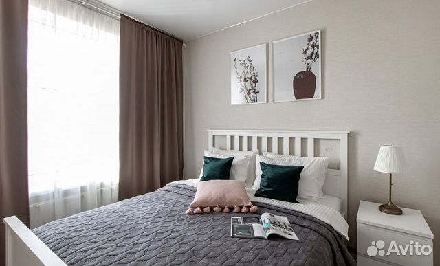 

1-к. квартира, 45 м², 2 кровати
