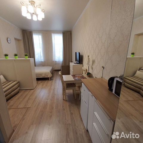 

Квартира-студия, 27 м², 3 кровати