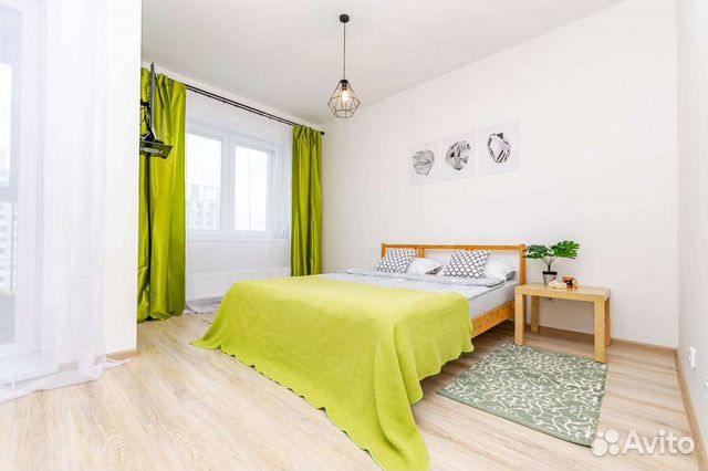 

1-к. квартира, 40 м², 3 кровати
