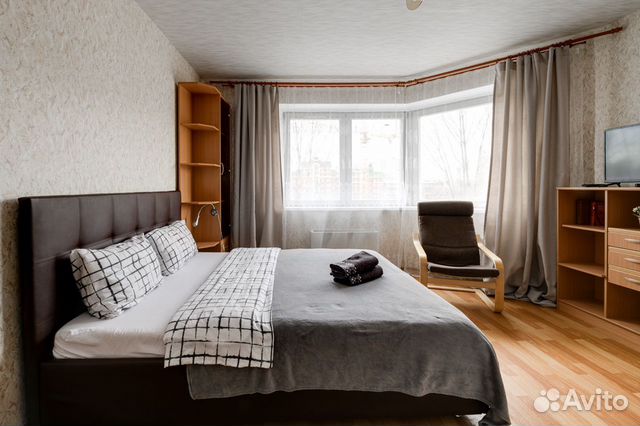 

1-к. квартира, 37 м², 2 кровати