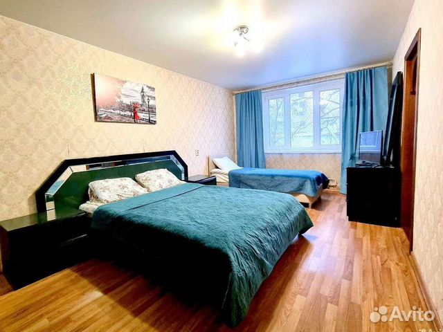 

1-к. квартира, 40 м², 2 кровати