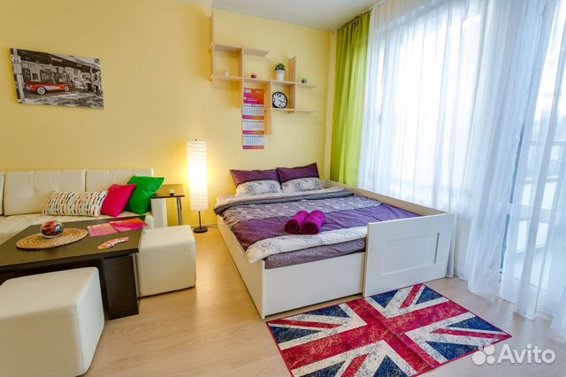 

Квартира-студия, 29 м², 2 кровати