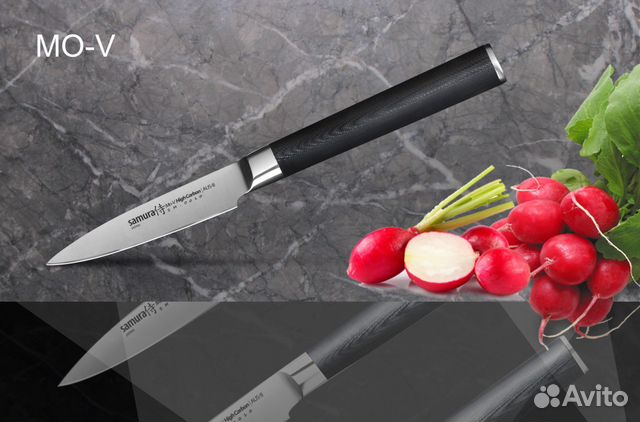 SM-0010/G-10 Нож кухонный овощной samura MO-V