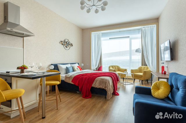 

Квартира-студия, 32 м², 2 кровати