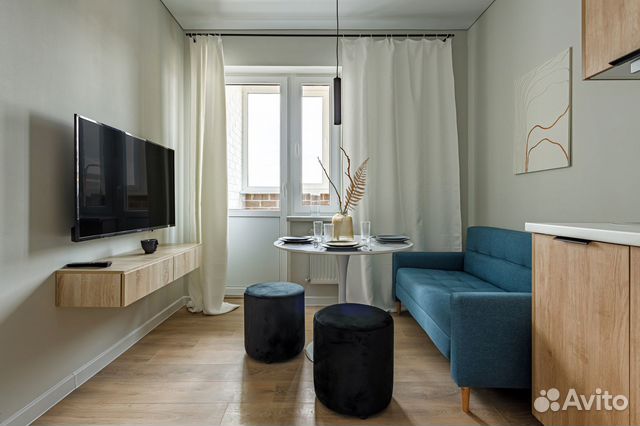 

1-к. квартира, 35 м², 2 кровати