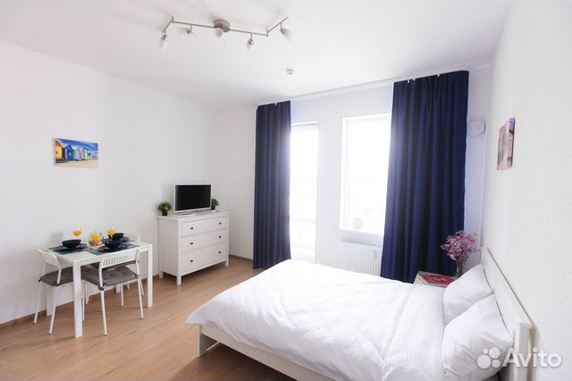 

Квартира-студия, 28 м², 2 кровати