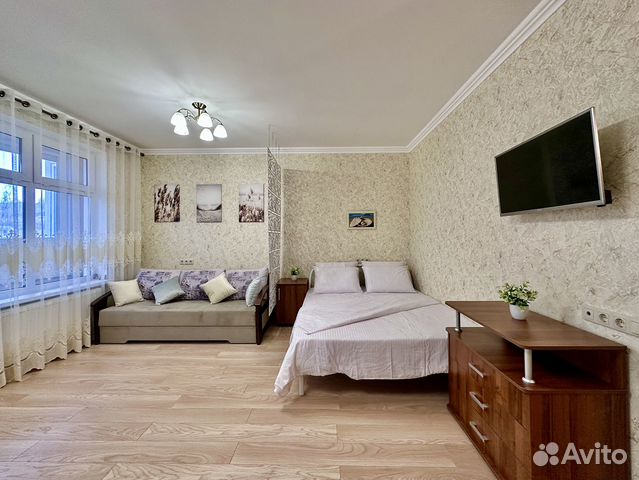

Квартира-студия, 28 м², 2 кровати