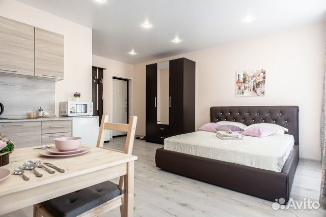 

Квартира-студия, 33 м², 2 кровати