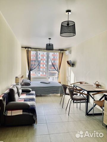 

Квартира-студия, 27 м², 2 кровати