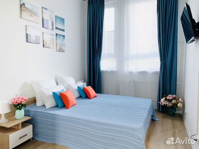 

1-к. квартира, 42 м², 2 кровати