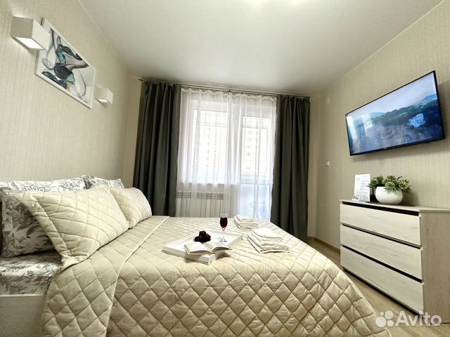 

1-к. квартира, 42 м², 2 кровати