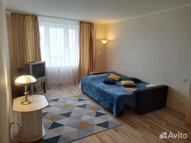 

1-к. квартира, 44 м², 2 кровати
