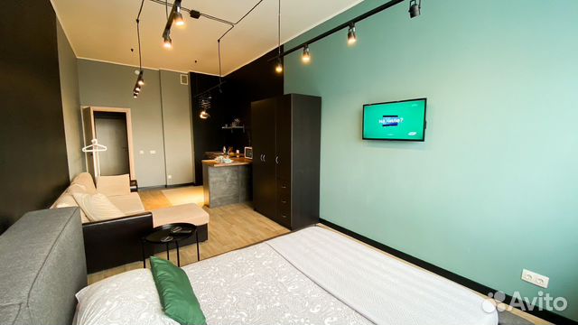 

Квартира-студия, 38 м², 1 кровать