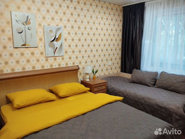 

1-к. квартира, 44 м², 3 кровати