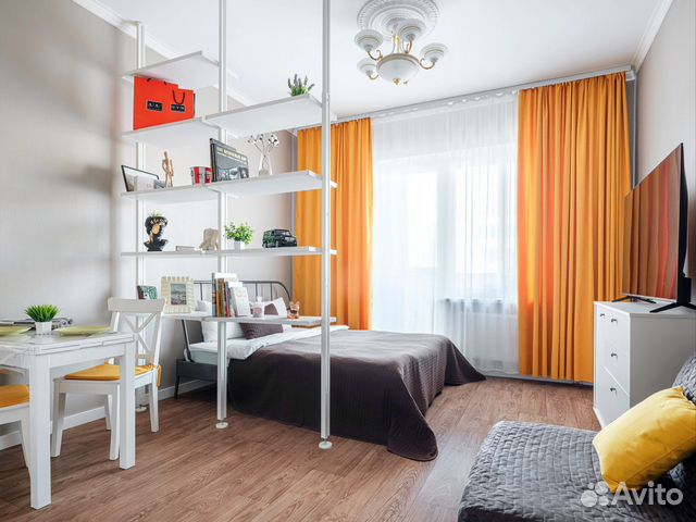 

Квартира-студия, 33 м², 2 кровати