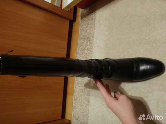 Сапоги зимние кожанные