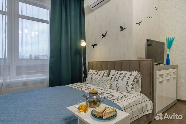 

Квартира-студия, 38 м², 2 кровати