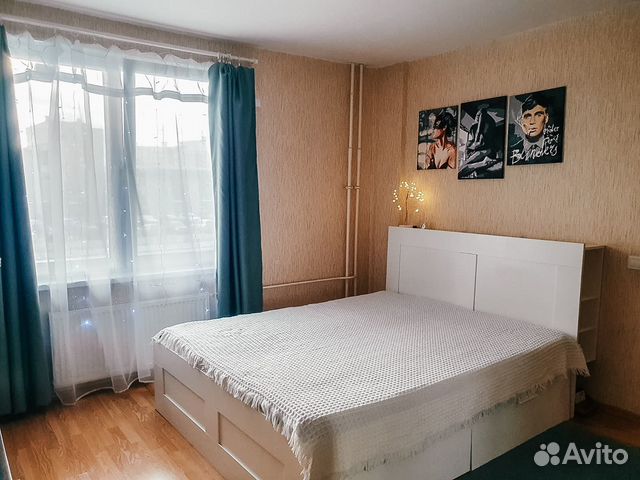 

1-к. квартира, 44 м², 2 кровати