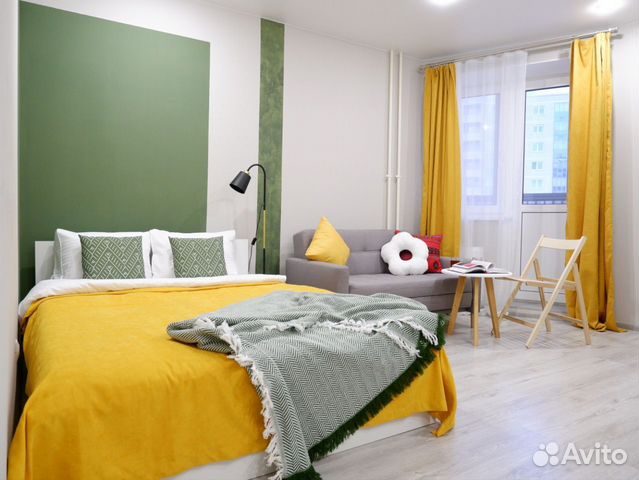 

Квартира-студия, 35 м², 2 кровати