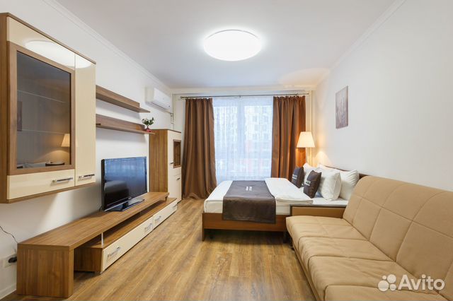

Квартира-студия, 38 м², 2 кровати