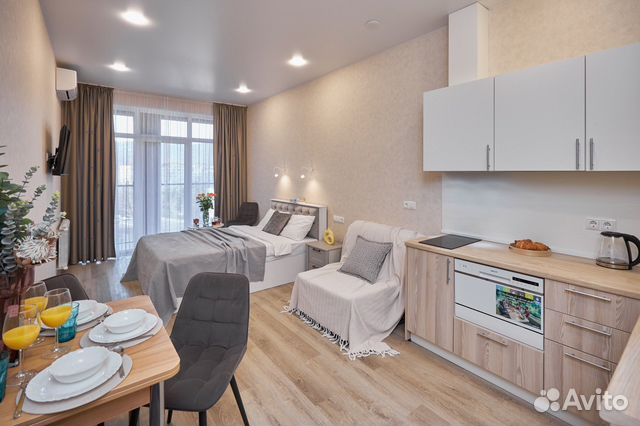 

Квартира-студия, 30 м², 2 кровати