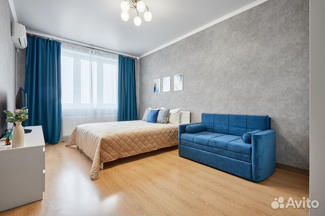 

1-к. квартира, 46 м², 2 кровати