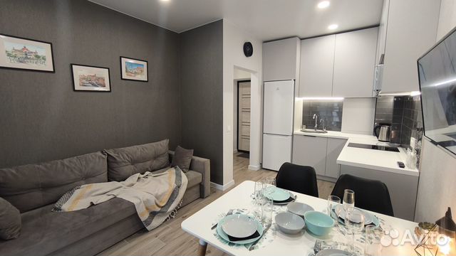 

1-к. квартира, 40 м², 2 кровати