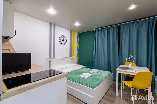 

Квартира-студия, 15 м², 1 кровать