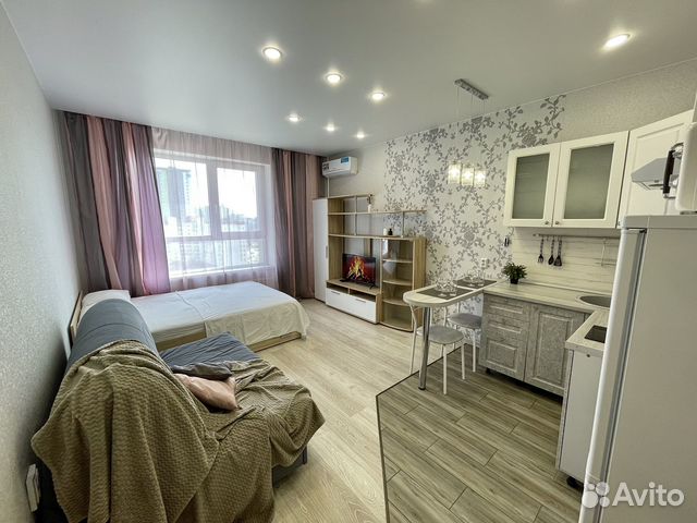 

Квартира-студия, 35 м², 2 кровати