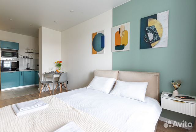 

Квартира-студия, 28,7 м², 2 кровати