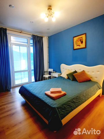 

1-к. квартира, 42 м², 2 кровати