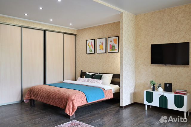 

Квартира-студия, 52 м², 2 кровати