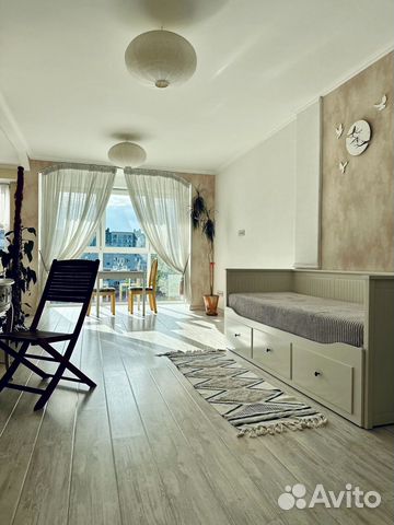 

Квартира-студия, 43,7 м², 1 кровать